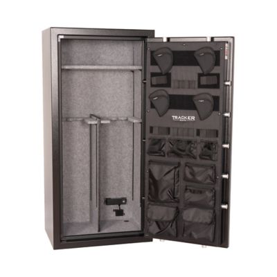 New!  Tracker Safe 20 Gun Safe, Electronic Lock, 60 Minute Fire Rating; Black