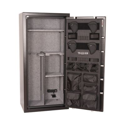Image showing 6 th Tracker Safe 20 Gun Safe, Mechanical Dial Lock, 60 Minute Fire Rating, Black