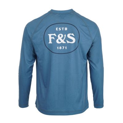 Image showing  Men's Sun Defender Overcast Raglan Print Crew Neck Long-Sleeve T-Shirt