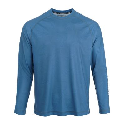 Image showing  Men's Sun Defender Overcast Raglan Print Crew Neck Long-Sleeve T-Shirt
