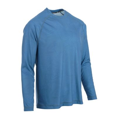 Image showing  Men's Sun Defender Overcast Raglan Print Crew Neck Long-Sleeve T-Shirt