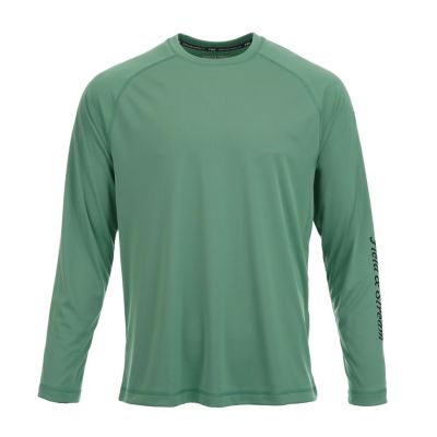 Image showing 1 th Field & Stream Men's Sun Defender Overcast Raglan Solid Crew Neck Long-Sleeve T-Shirt