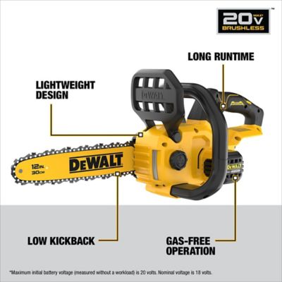 Image showing 6 th DEWALT 20V 12 in. Chainsaw Tool Only