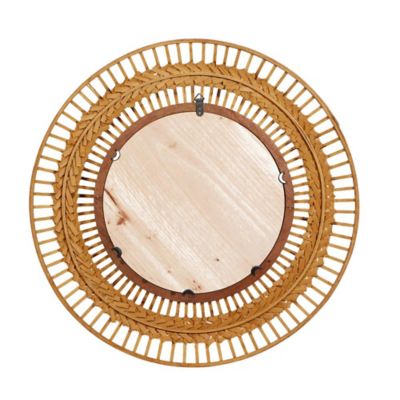 Image showing  Rattan Handmade Open Frame Woven Room Wall Mirror