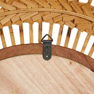 Image showing  Rattan Handmade Open Frame Woven Room Wall Mirror