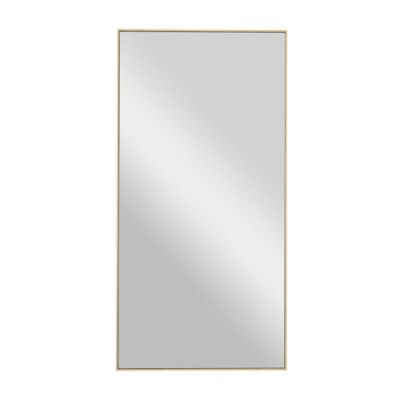 Image showing  Wooden Room Wall Mirror with Thin Frame