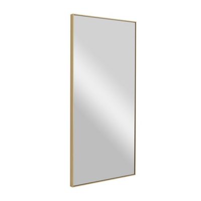 Image showing  Wooden Room Wall Mirror with Thin Frame
