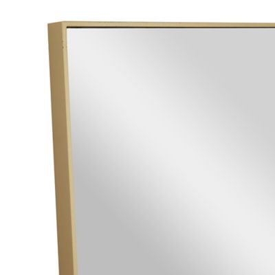 Image showing  Wooden Room Wall Mirror with Thin Frame