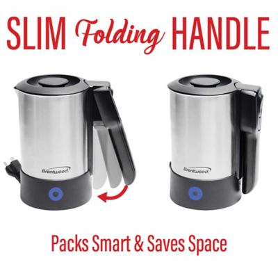 Image showing  20-Oz. Dual-Voltage Stainless Steel Electric Travel Kettle, Automatic Shutoff