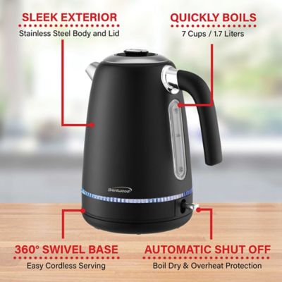 Image showing 5 th Brentwood Appliances 7-Cup Cordless Electric Stainless Steel Kettle