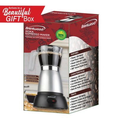 Image showing 6 th Brentwood Appliances 6-Cup Electric Moka Pot Espresso Machine