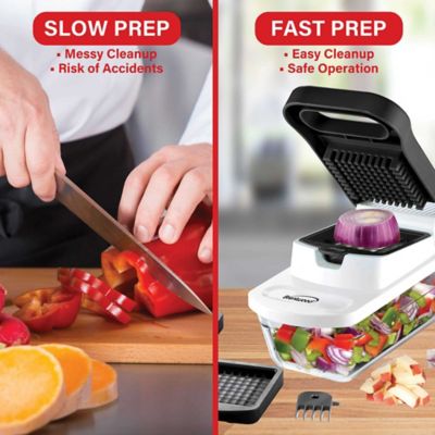 Image showing  Pro Food Chopper and Vegetable Dicer with 6.3-Cup Storage Container and Stainless Steel Blades