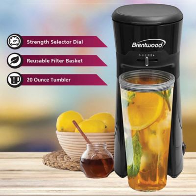 Image showing  Single-Serve Iced Coffee and Tea Maker with 20-Oz. Insulated Tumbler and Reusable Filter