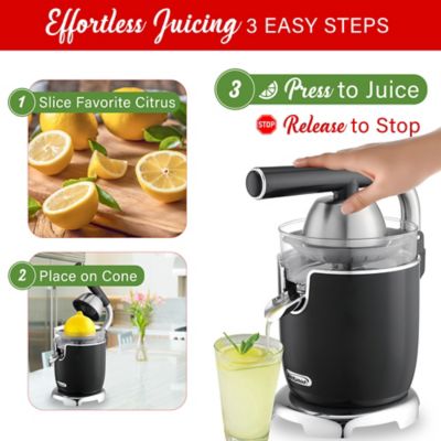 Image showing  1-Speed Electric Citrus Juicer with 2 Cones and Stainless Steel Lever