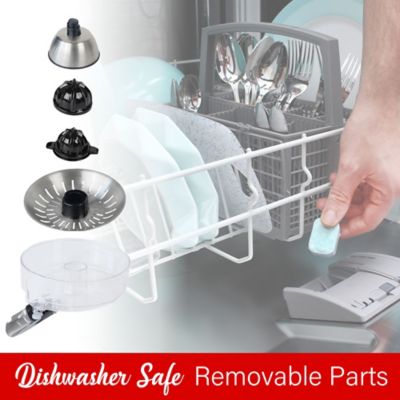 Image showing 5 th Brentwood Appliances 1-Speed Electric Citrus Juicer with 2 Cones and Stainless Steel Lever