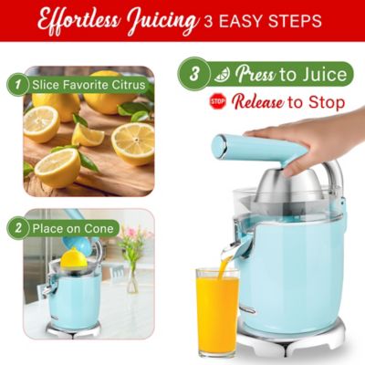 Image showing  1-Speed Electric Citrus Juicer with 2 Cones and Stainless Steel Lever