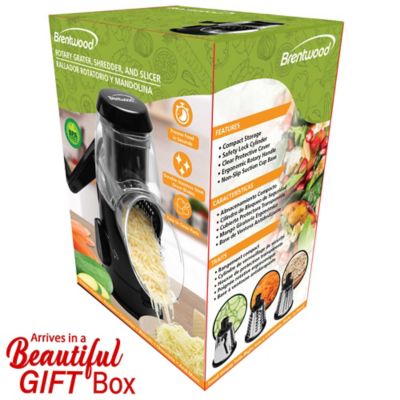 Image showing  Rotary Grater with Handle and Stainless Steel Drum Blades