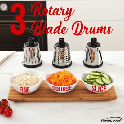 Image showing  Rotary Grater with Handle and Stainless Steel Drum Blades