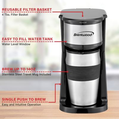 Image showing  Portable Single-Serve Coffee Maker with 14-Oz. Travel Mug