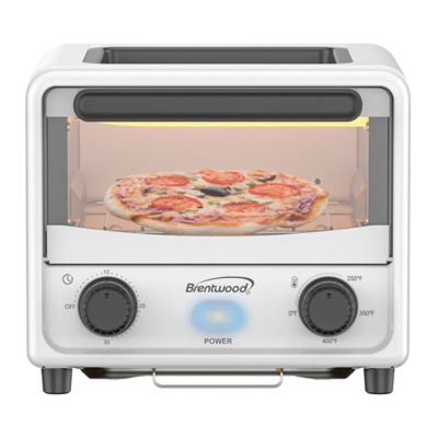 Image showing  183-Cu. In. (3-L) Stainless Steel Mini Toaster Oven