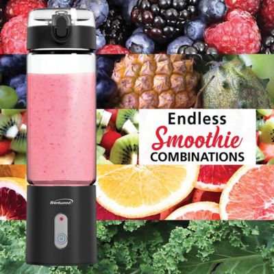 Image showing 5 th Brentwood Appliances 17-Oz. Portable Battery-Operated USB-Chargeable Glass Blender