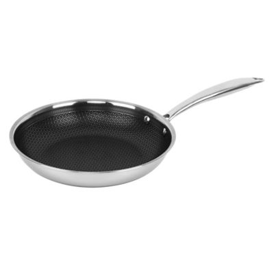 Image showing  3-Ply Hybrid Non-Stick Stainless Steel Induction-Ready Frying Pan 9.5 In.
