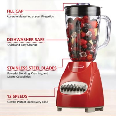 Image showing  42-Ounce 12-Speed + Pulse Electric Blender with Glass Jar