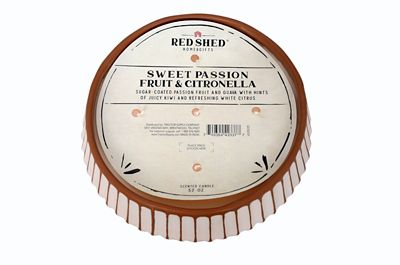 Image showing 2 th Red Shed Vintage Ceramic Candle