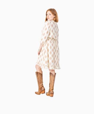Image showing  Women's Long-Sleeve Tiered Ruffle Dress
