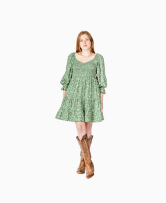 Cotton and Rye Women's Floral Long Sleeve Dress