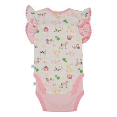 Image showing  Girls' Farm Bodysuit, 2-Pack