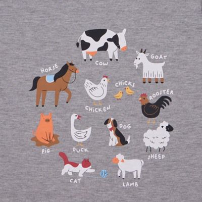 Image showing 2 th Rugged Bear Toddler Farm Animal T-Shirt