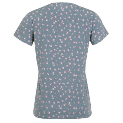 Image showing 1 th Blue Mountain Women's Printed V-Neck Short-Sleeve T-Shirt