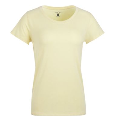 Blue Mountain Women's Solid Scoop Neck T-Shirt