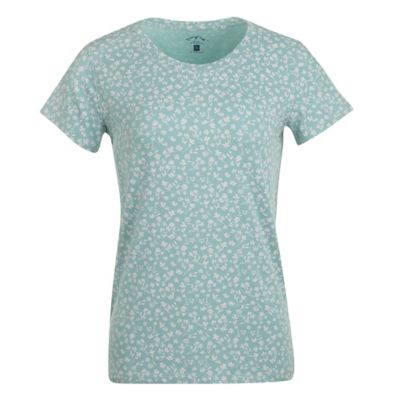Blue Mountain Women's Printed Scoop Neck Short-Sleeve T-Shirt
