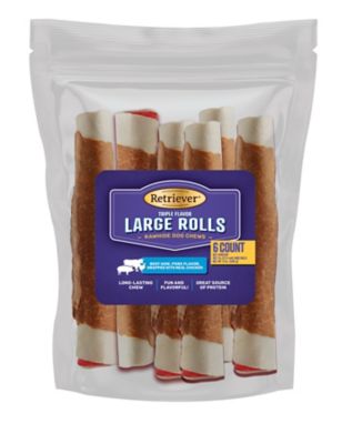 Retriever Triple Flavor 7 in. Rolls, 6 ct.