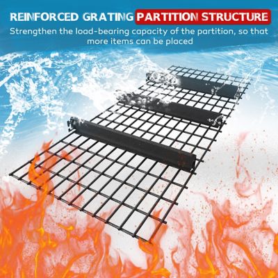 Image showing  72 in. Metal 5-Shelf Garage Storage Shelving Unit Standard Bookcase with Shelves