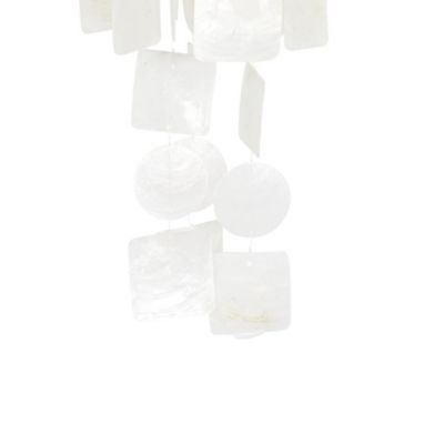 Image showing  20 in. Capiz Shell Waterfall Geometric Indoor Outdoor Windchime