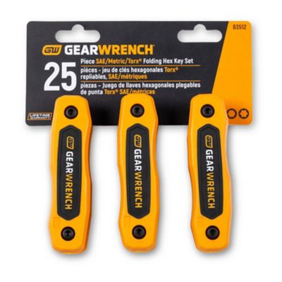 Image showing 5 th GEARWRENCH 25 pc. SAE/Metric/Torx Folding Hex Key Set