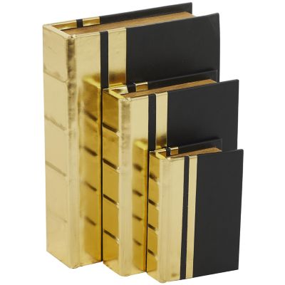Image showing  Faux Leather Metallic Faux Book Storage Decorative Box