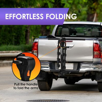 Image showing  4-Bike Hitch Rack, Easy Fold, 120 lb. Capacity