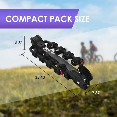 Image showing 5 th Rockland 4-Bike Hitch Rack, Easy Fold, 120 lb. Capacity