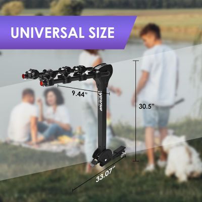 Image showing 6 th Rockland 4-Bike Hitch Rack, Easy Fold, 120 lb. Capacity