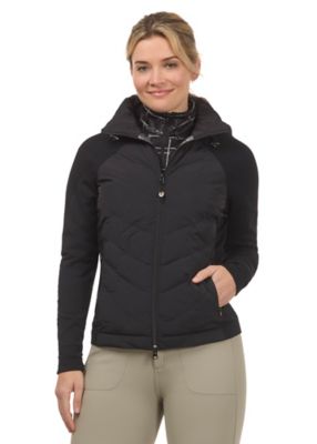 Image showing  Women's Equitech Hybrid Hooded Quilted Jacket