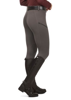 Image showing  Women's Power Stretch Fleece Knee Patch Pocket Riding Tight