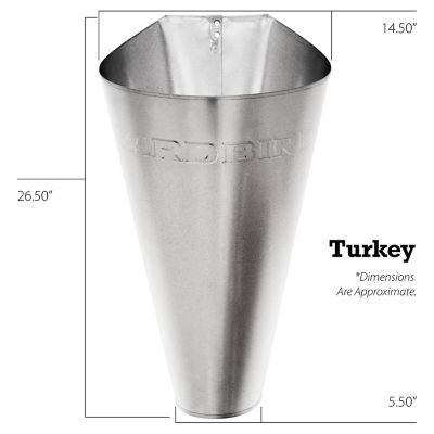 Image showing  Turkey Restraining Cone, Galvanized Steel Material