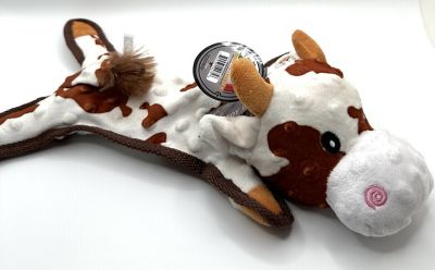 Image showing  Bumpy Cow Plush Dog Toy