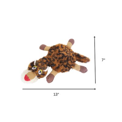 Image showing  Flat Leopard Plush Dog Toy