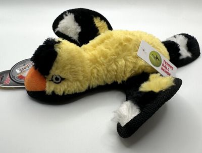 Image showing  Yellow Finch Plush Dog Toy
