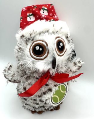 SteelDog Holiday Baby Owl Plush Dog Toy